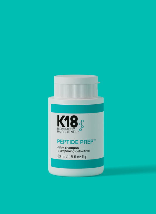K18 PEPTIDE PREP™ Color-Safe Detox Clarifying Shampoo – Non-Stripping, pH-Optimized, Travel Size 1.8 fl oz