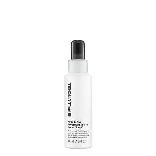 Paul Mitchell Freeze and Shine Super Hairspray Maximum Hold Shiny Finish for Coarse Hair 3.4 fl oz