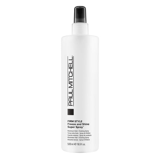 Paul Mitchell Freeze and Shine Super Hairspray Maximum Hold Shiny Finish for Coarse Hair 16.9 fl oz