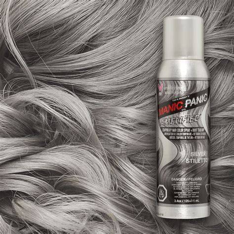 SILVER STILETTO™ – AMPLIFIED™ TEMPORARY SPRAY-ON COLOR AND ROOT TOUCH-UP