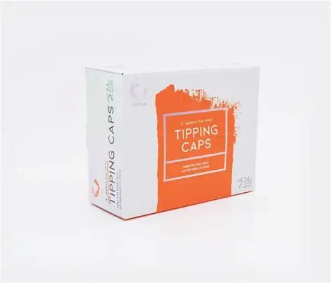 X MARKS THE SPOT TIPPING CAPS, 24 packs