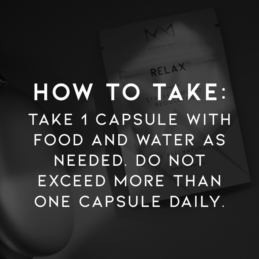 Relax by Modern Man - Anxiety and Stress Relief Supplement