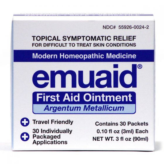 Emuaid First Aid Ointment Argentum Metallicum 30 Day Travel Pack