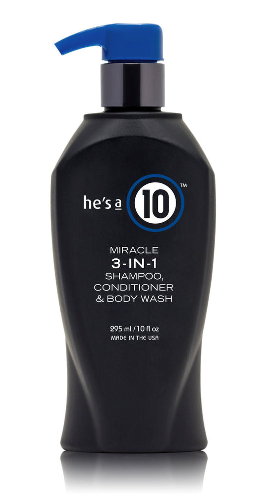 It’s a 10 Haircare He’s A Miracle 3 in 1 Shampoo Conditioner and Body Wash 33.8 fl oz