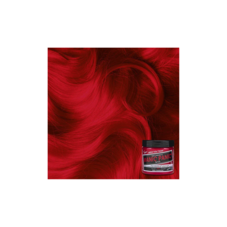 A red hair dye with some black label