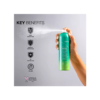 A person spraying an air freshener on the wall.