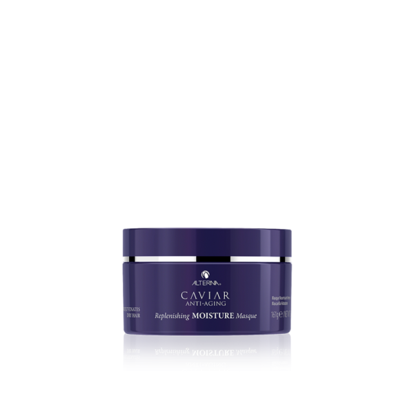 A purple container of hair styling product.