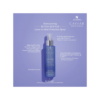A bottle of caviar for the face is shown on top of a blue background.