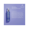 A bottle of caviar oil is shown on top of a blue background.