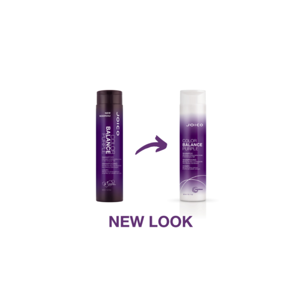 A purple bottle of hair color next to another purple bottle.
