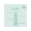 A spray bottle of city slay on top of a white background.